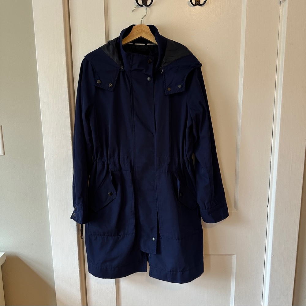 Banana Republic Womens Navy Rain Jacket Trench size S